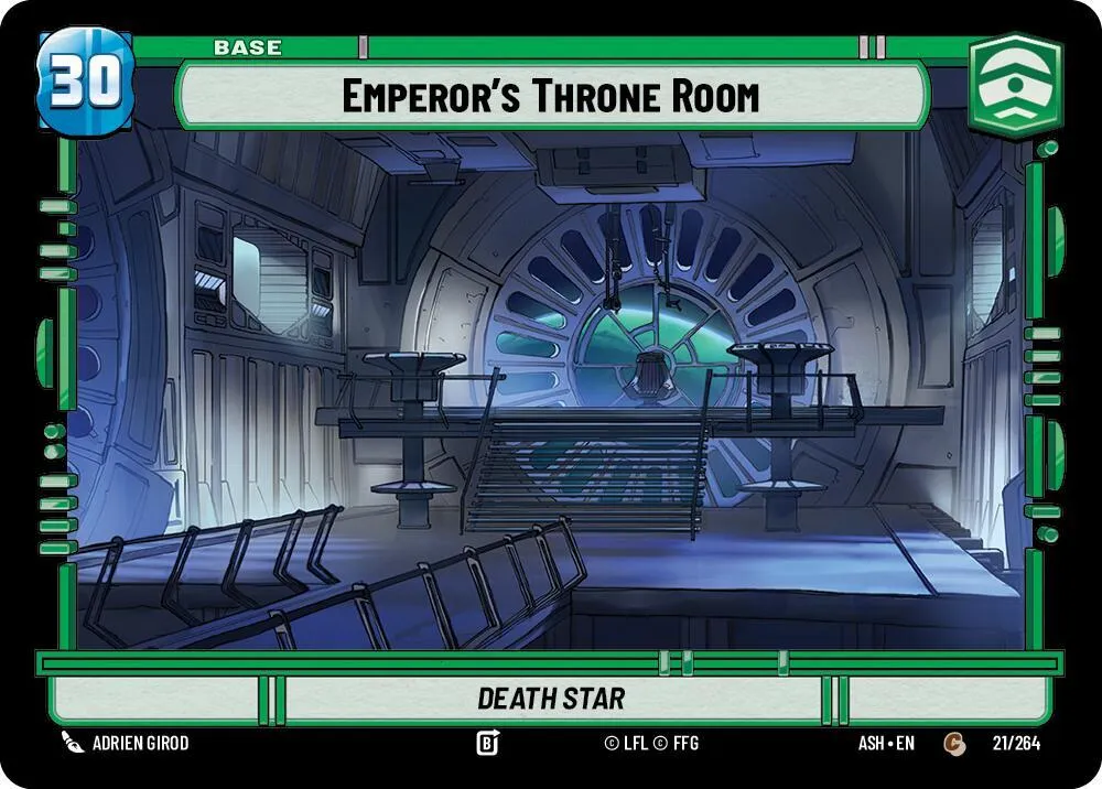 Emperor's Throne Room // Shield — Ashes of the Empire — Star Wars: Unlimited