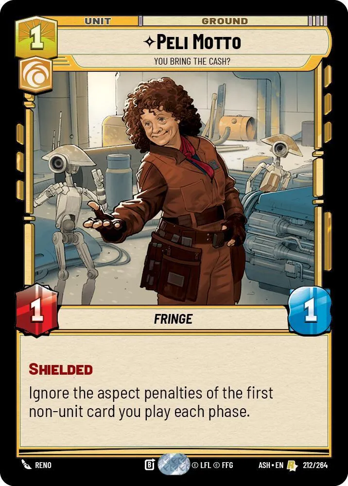Peli Motto - Tu As Apporté L'Argent ? — Ashes of the Empire — Star Wars: Unlimited