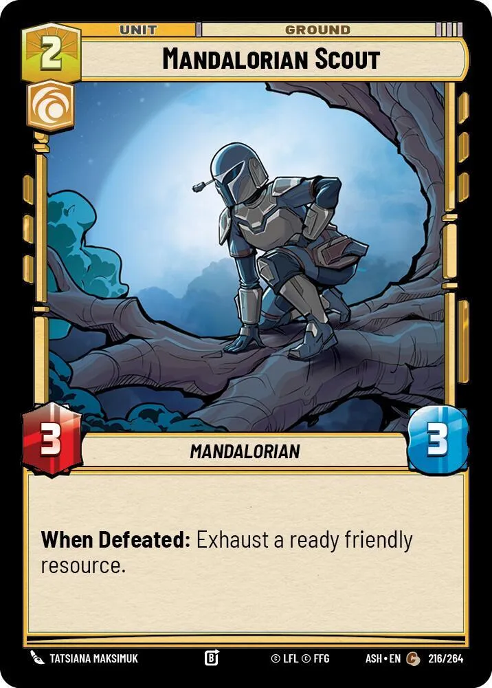 Éclaireur Mandalorien — Ashes of the Empire — Star Wars: Unlimited