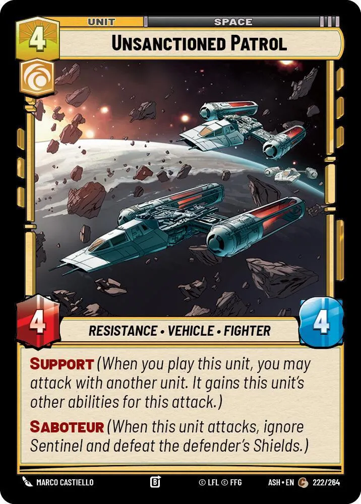 Patrouille Non Autorisée — Ashes of the Empire — Star Wars: Unlimited
