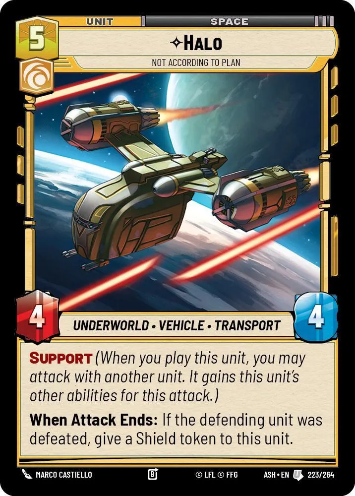 Halo - Not According to Plan — Ashes of the Empire — Star Wars: Unlimited