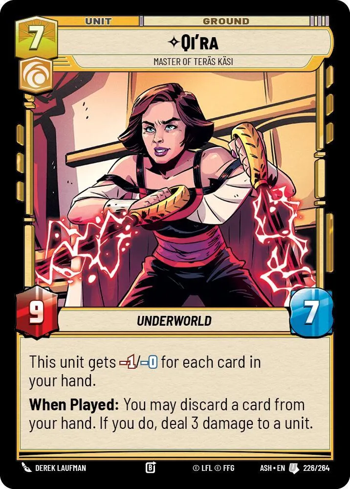 Qi'ra - Maîtresse Du Teräs Käsi — Ashes of the Empire — Star Wars: Unlimited