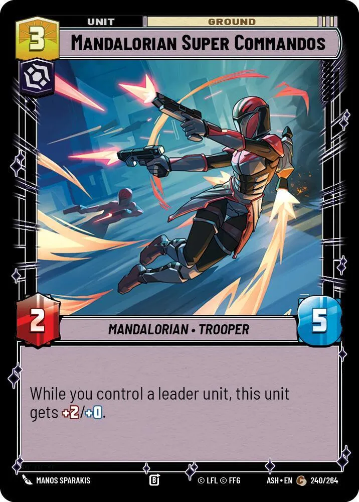 Super Commandos Mandaloriens — Ashes of the Empire — Star Wars: Unlimited