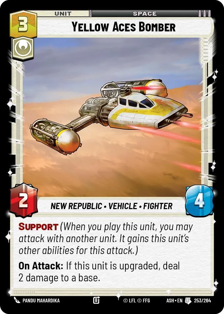 Yellow Aces Bomber — Ashes of the Empire — Star Wars: Unlimited