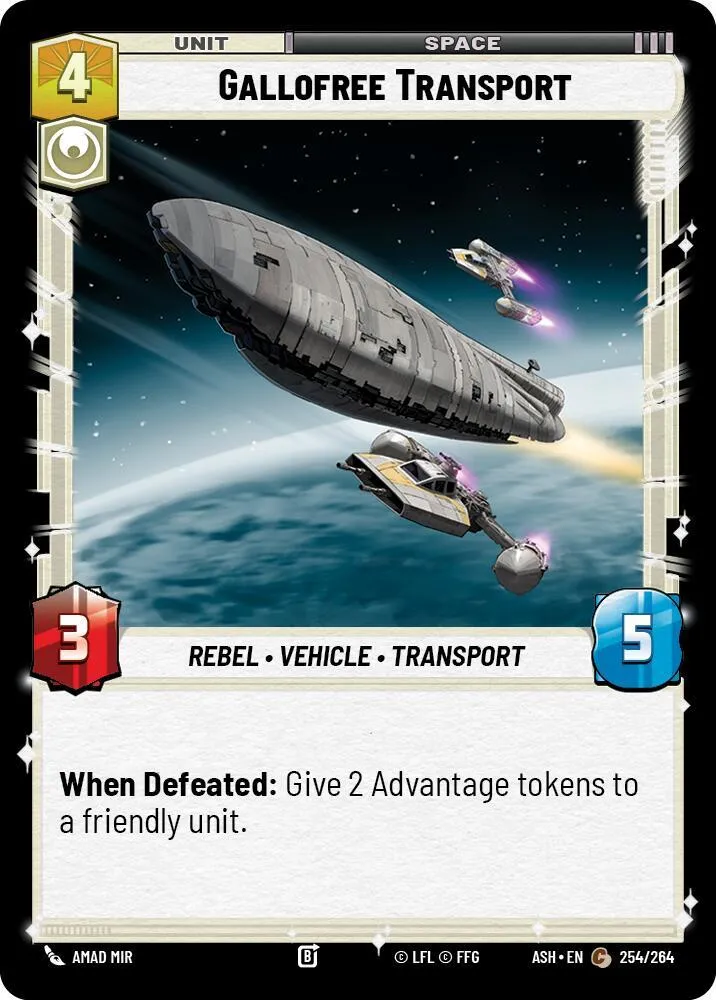 Transport Gallofree — Ashes of the Empire — Star Wars: Unlimited