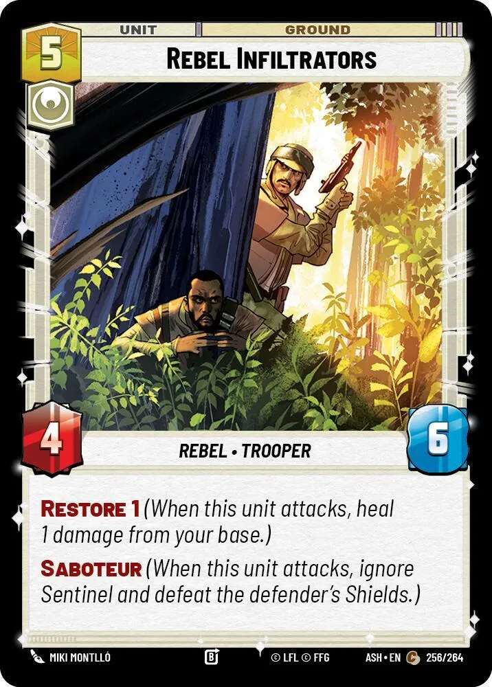 Infiltrateurs Rebelles — Ashes of the Empire — Star Wars: Unlimited