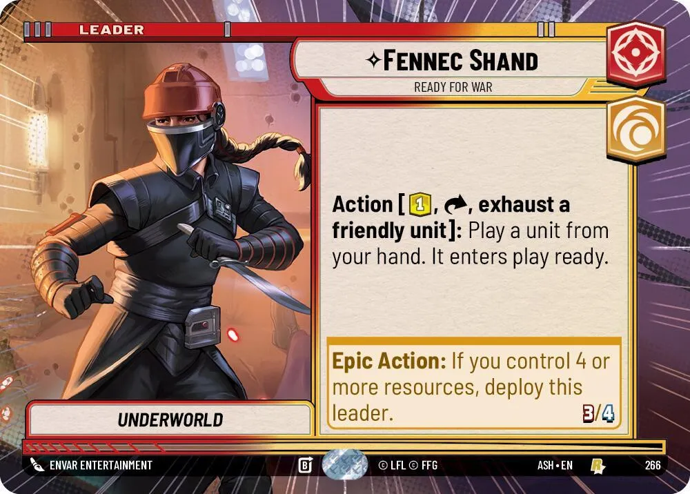 Fennec Shand - Prête Pour La Guerre — Ashes of the Empire — Star Wars: Unlimited