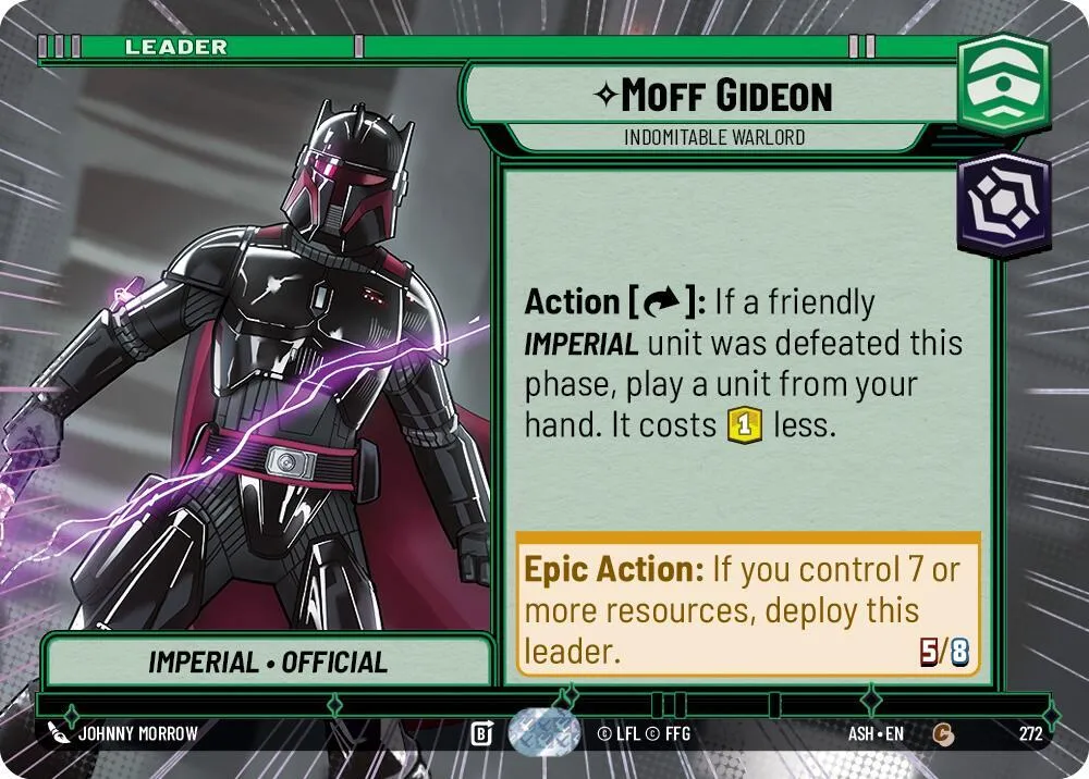 Moff Gideon - Seigneur De Guerre Indomptable — Ashes of the Empire — Star Wars: Unlimited