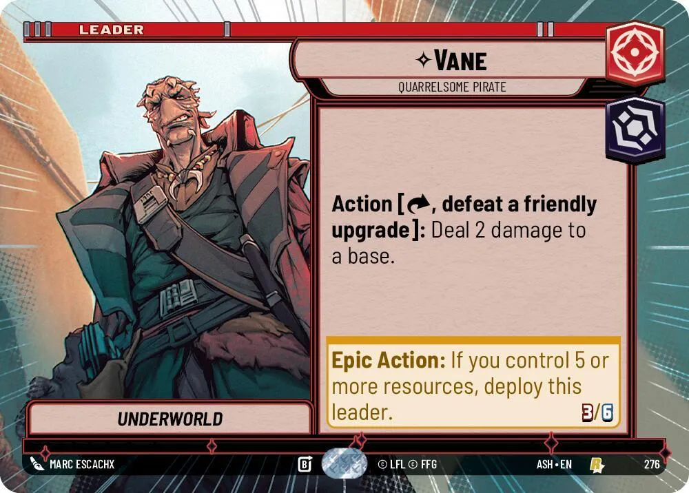 Vane - Pirate Querelleur — Ashes of the Empire — Star Wars: Unlimited