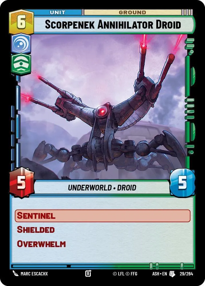 Scorpenek Annihilator Droid — Ashes of the Empire — Star Wars: Unlimited