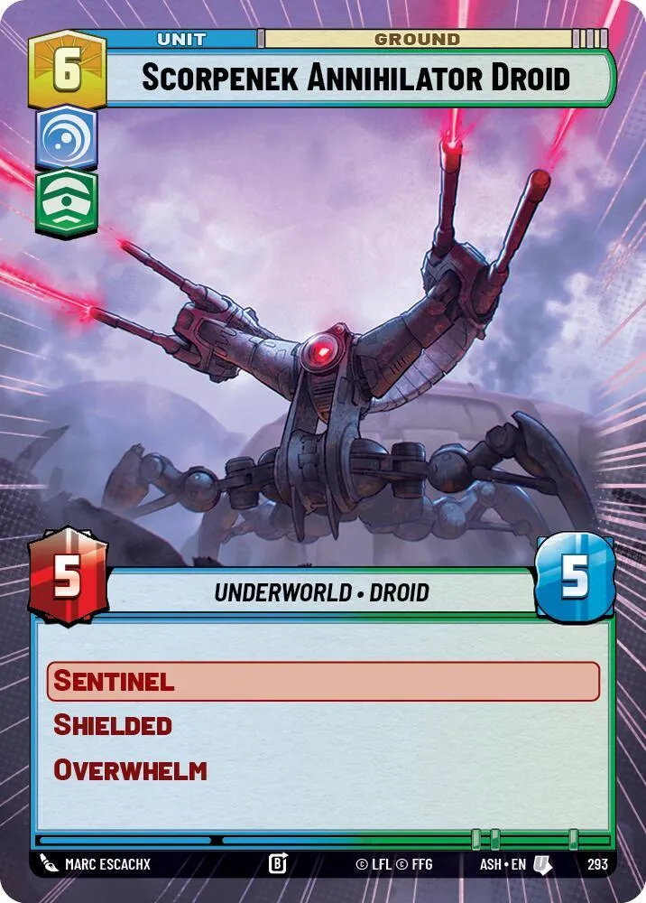 Droïde Annihilateur Scorpenek — Ashes of the Empire — Star Wars: Unlimited