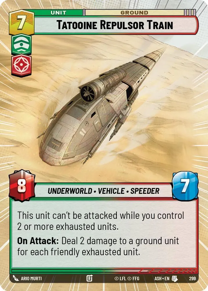 Train à Répulsion de Tatooine — Ashes of the Empire — Star Wars: Unlimited