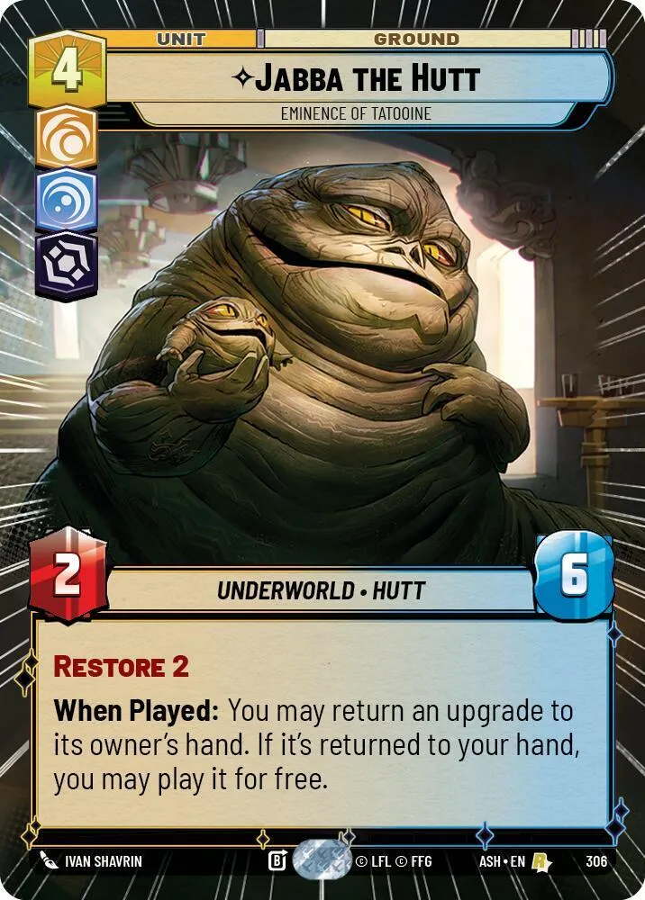 Jabba le Hutt - Éminence De Tatooine — Ashes of the Empire — Star Wars: Unlimited