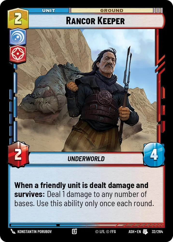 Rancor Keeper — Ashes of the Empire — Star Wars: Unlimited