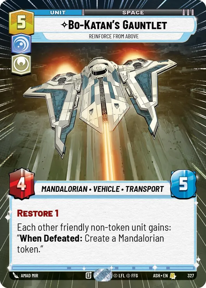 Gauntlet de Bo-Katan - Renfort Dominateur — Ashes of the Empire — Star Wars: Unlimited