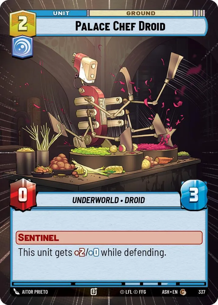 Droïde Cuisinier du Palais — Ashes of the Empire — Star Wars: Unlimited