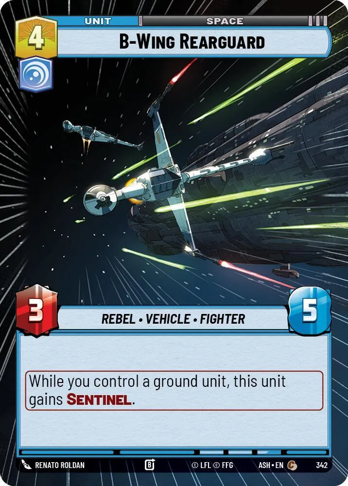 B-Wing de l'Arrière-Garde — Ashes of the Empire — Star Wars: Unlimited