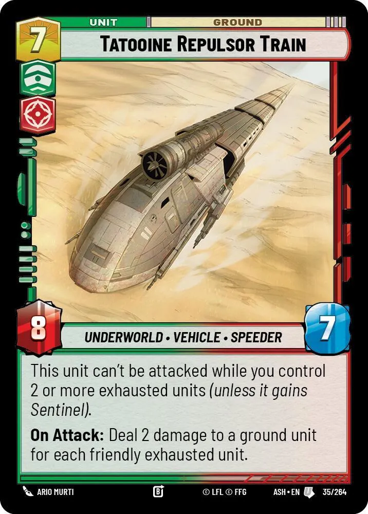 Tatooine Repulsor Train — Ashes of the Empire — Star Wars: Unlimited