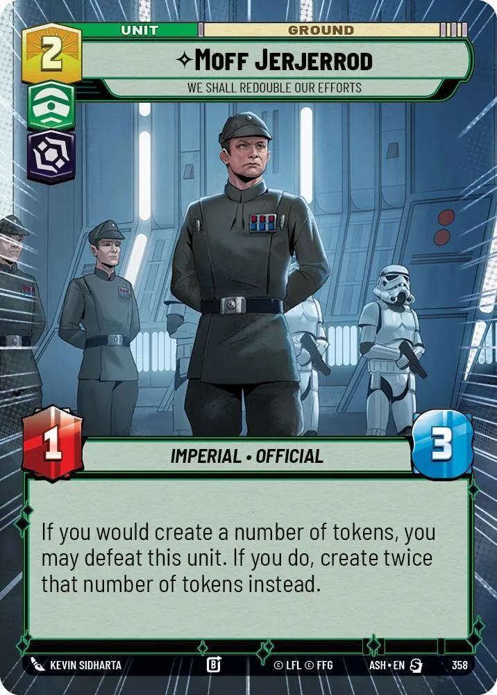 Moff Jerjerrod - We Shall Redouble Our Efforts — Ashes of the Empire — Star Wars: Unlimited