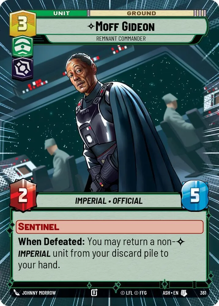 Moff Gideon - Commandant Subsistant — Ashes of the Empire — Star Wars: Unlimited