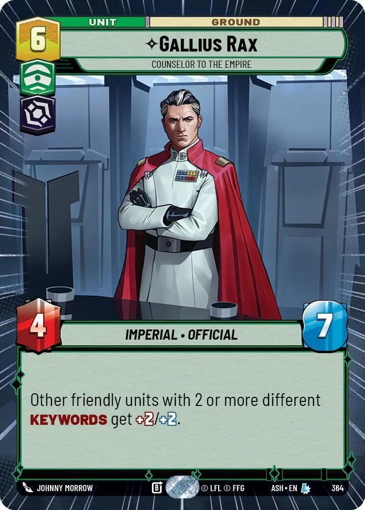 Gallius Rax - Conseiller De L'Empire — Ashes of the Empire — Star Wars: Unlimited