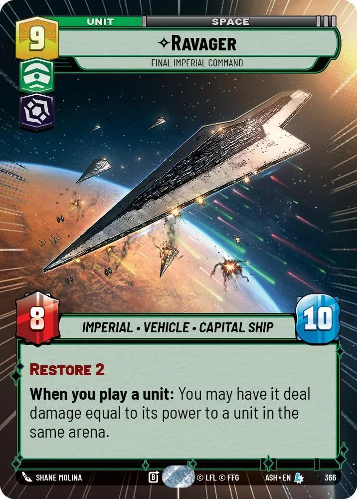 Ravager - Ultime Ordre Impérial — Ashes of the Empire — Star Wars: Unlimited
