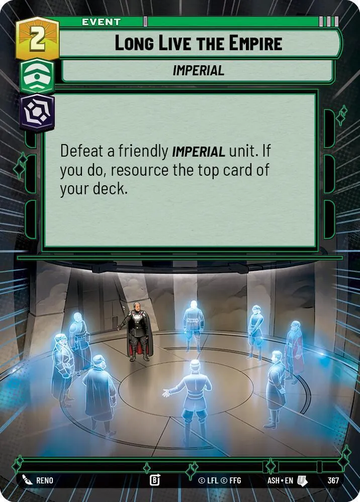 Longue Vie à l'Empire — Ashes of the Empire — Star Wars: Unlimited