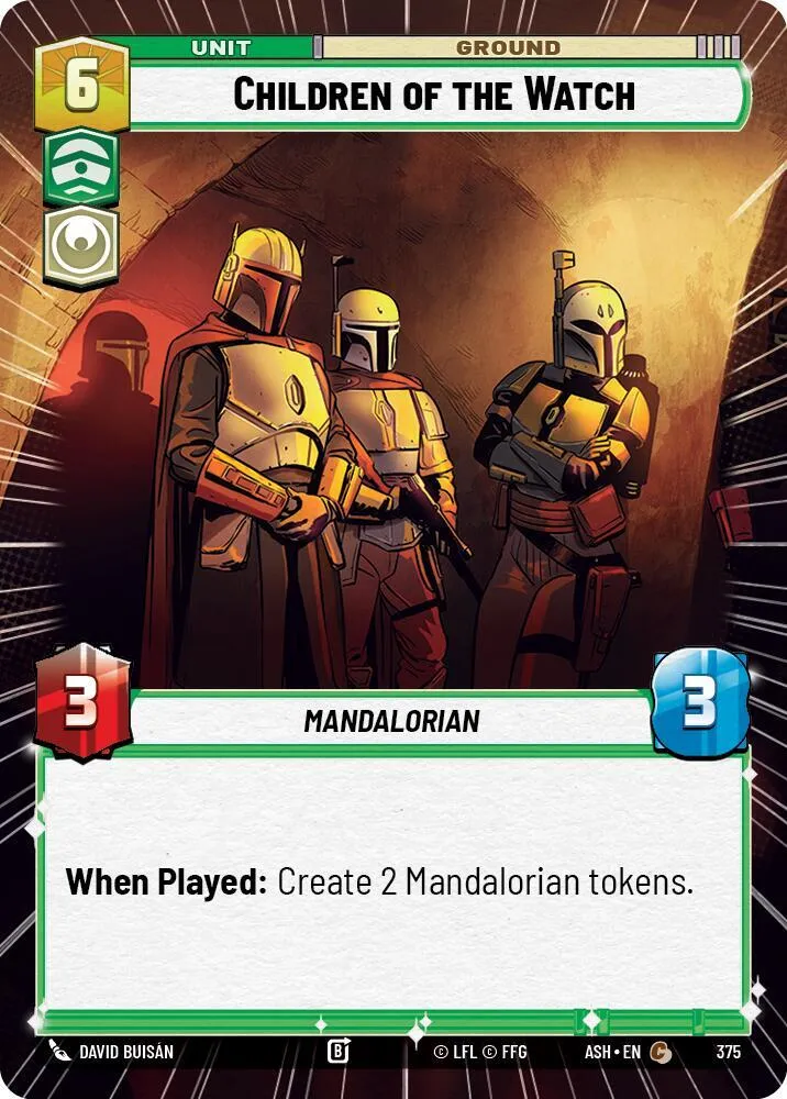 Héritiers de la Death Watch — Ashes of the Empire — Star Wars: Unlimited