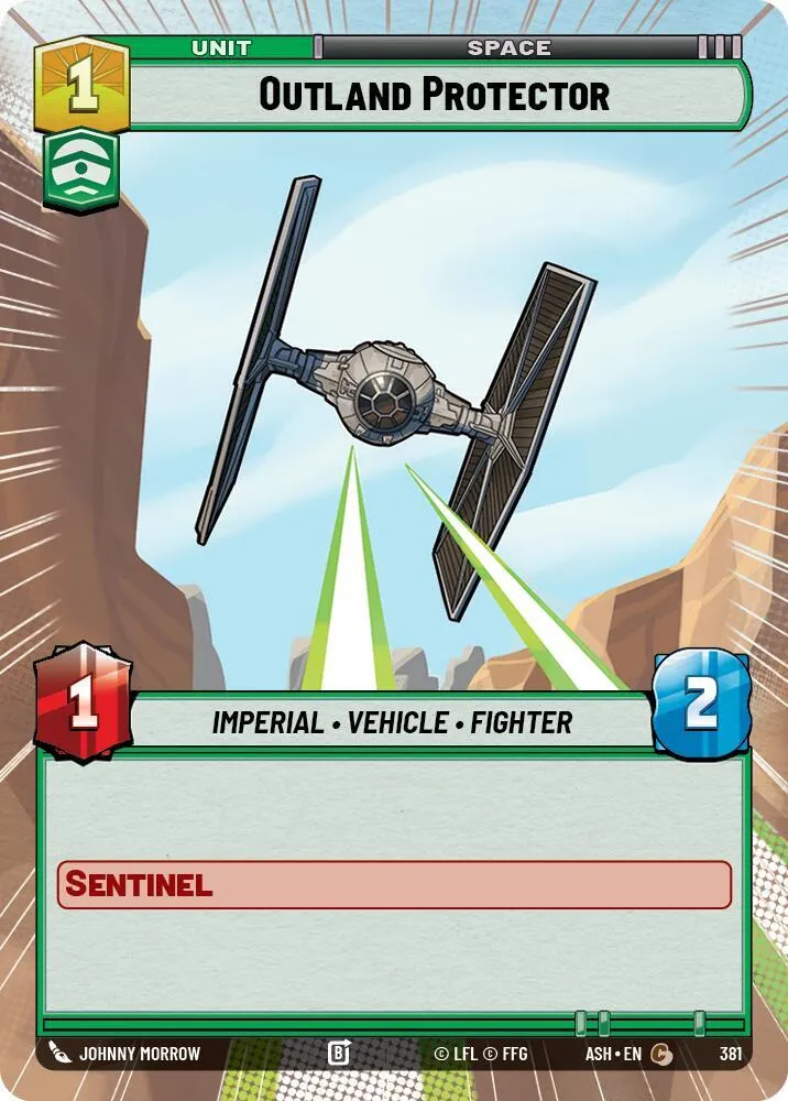 TIE Outland Protecteur — Ashes of the Empire — Star Wars: Unlimited