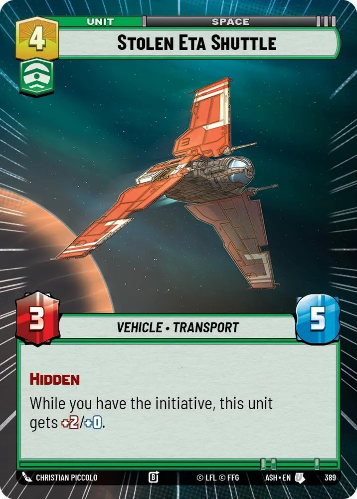 Navette Eta Volée — Ashes of the Empire — Star Wars: Unlimited