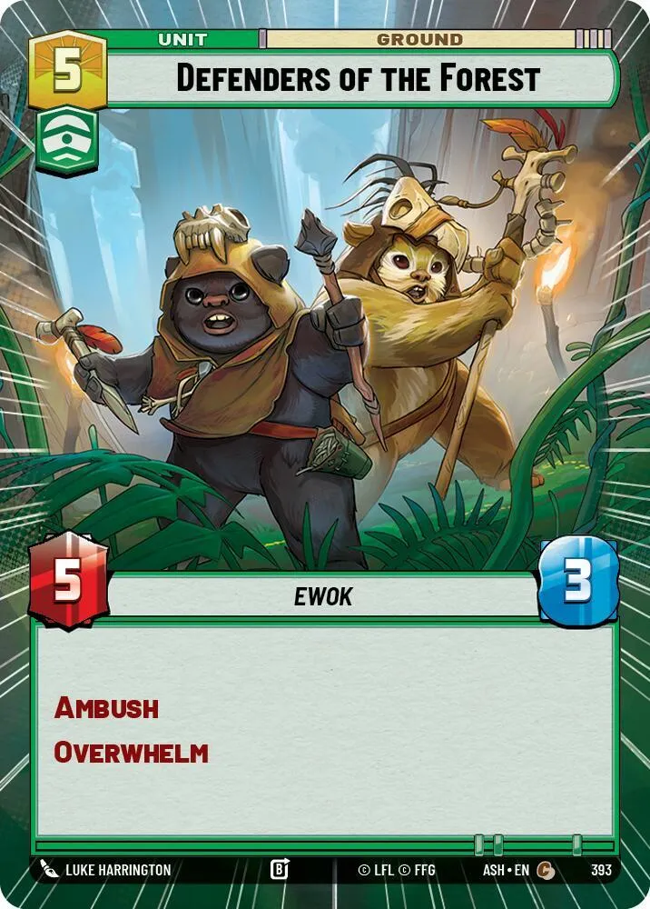 Défenseurs de la Forêt — Ashes of the Empire — Star Wars: Unlimited