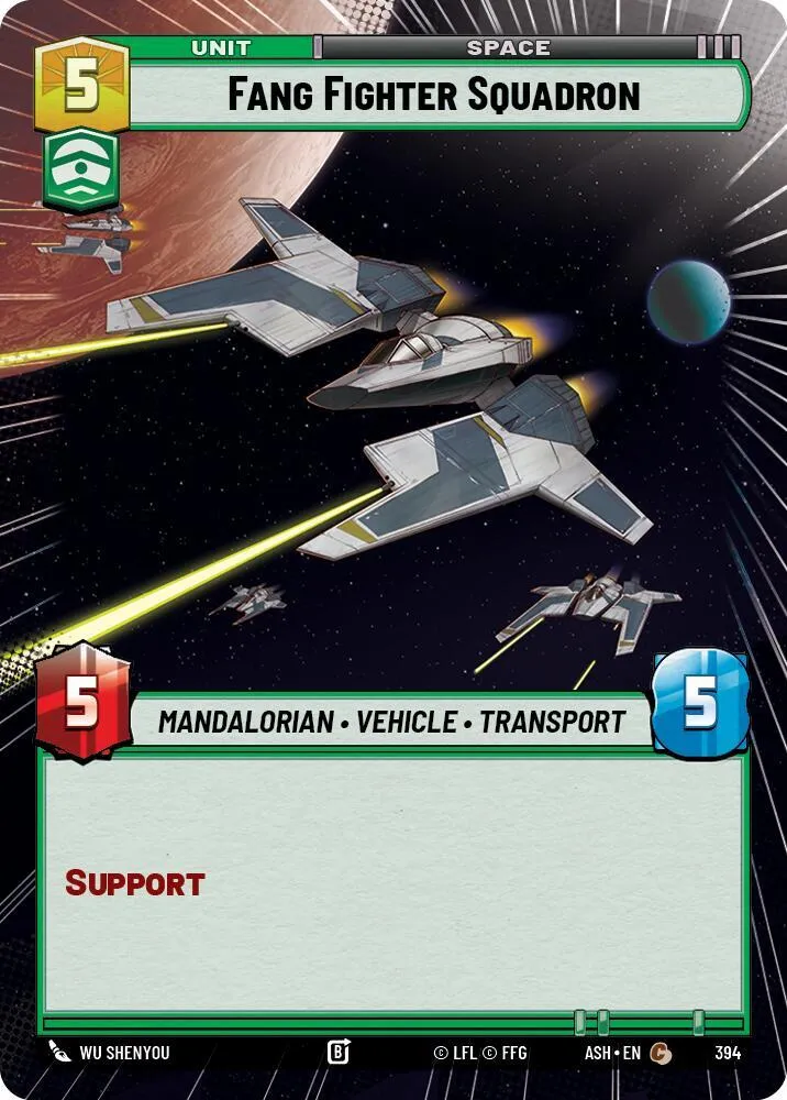Escadron de Chasseurs Fang — Ashes of the Empire — Star Wars: Unlimited