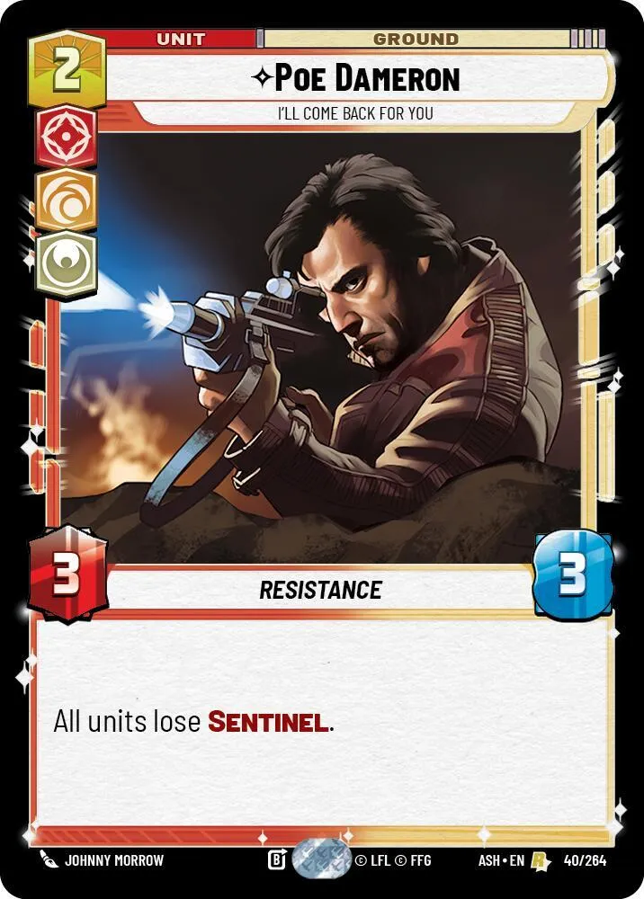 Poe Dameron - I'll Come Back For You — Ashes of the Empire — Star Wars: Unlimited