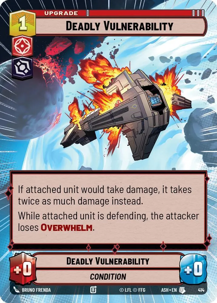 Vulnérabilité Mortelle — Ashes of the Empire — Star Wars: Unlimited
