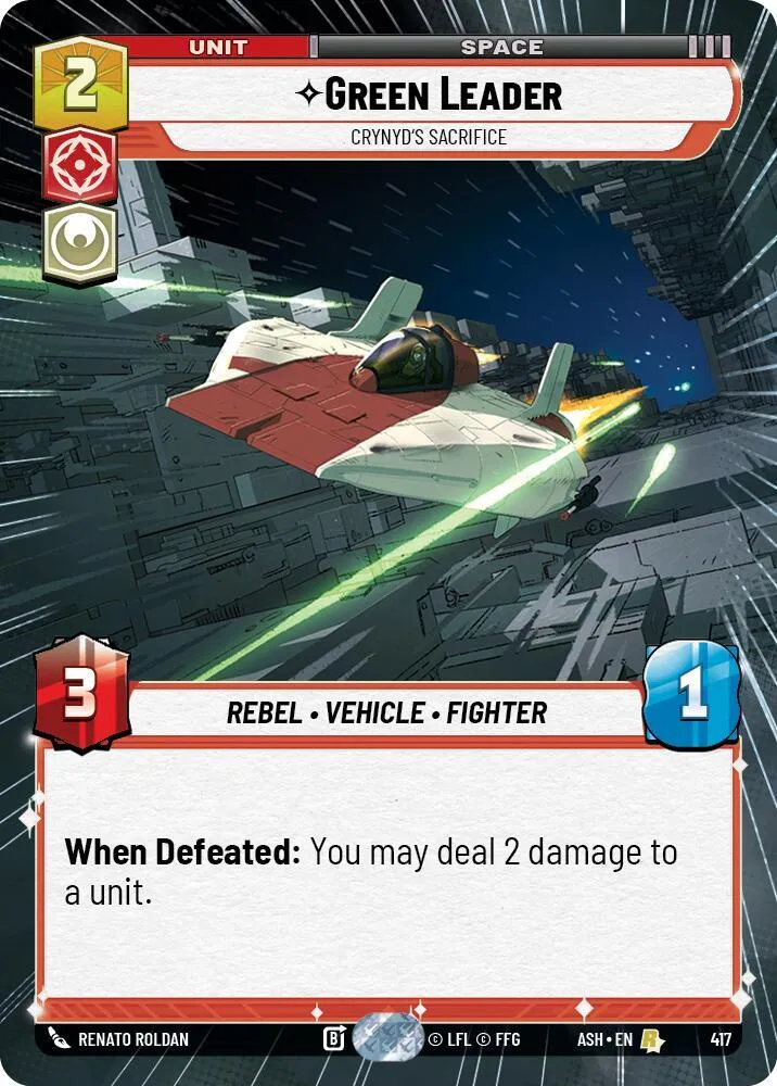 Green Leader - Crynyd's Sacrifice — Ashes of the Empire — Star Wars: Unlimited