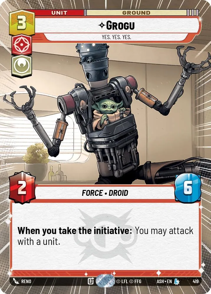Grogu - Yes. Yes. Yes. — Ashes of the Empire — Star Wars: Unlimited