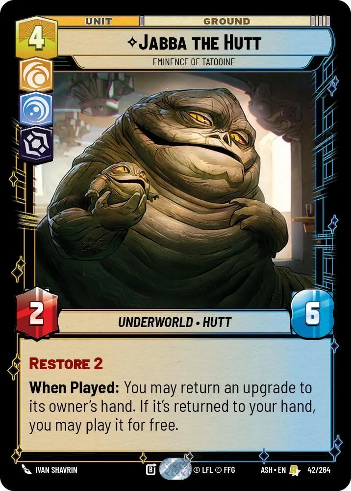 Jabba le Hutt - Éminence De Tatooine — Ashes of the Empire — Star Wars: Unlimited