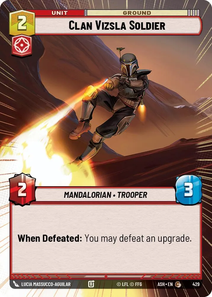 Soldat du Clan Vizsla — Ashes of the Empire — Star Wars: Unlimited