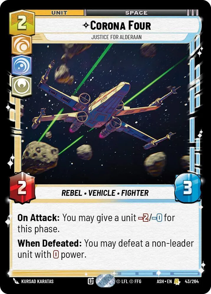 Corona Four - Justice for Alderaan — Ashes of the Empire — Star Wars: Unlimited