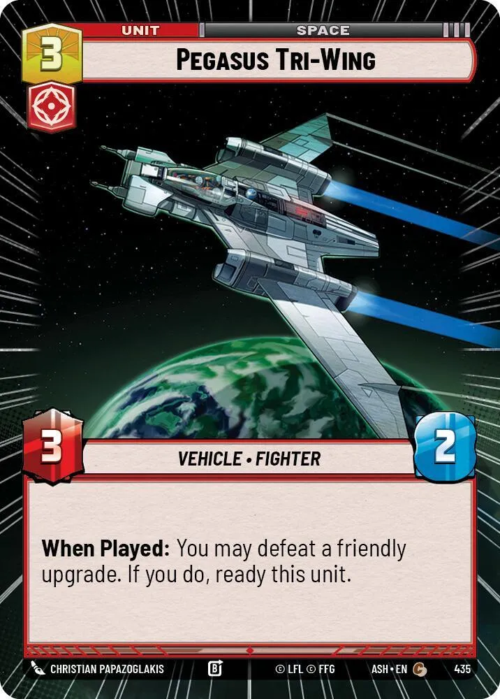 Pegasus Tri-Wing — Ashes of the Empire — Star Wars: Unlimited