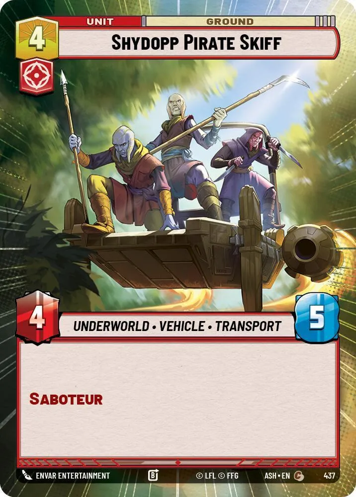 Esquif Pirate Shydopp — Ashes of the Empire — Star Wars: Unlimited