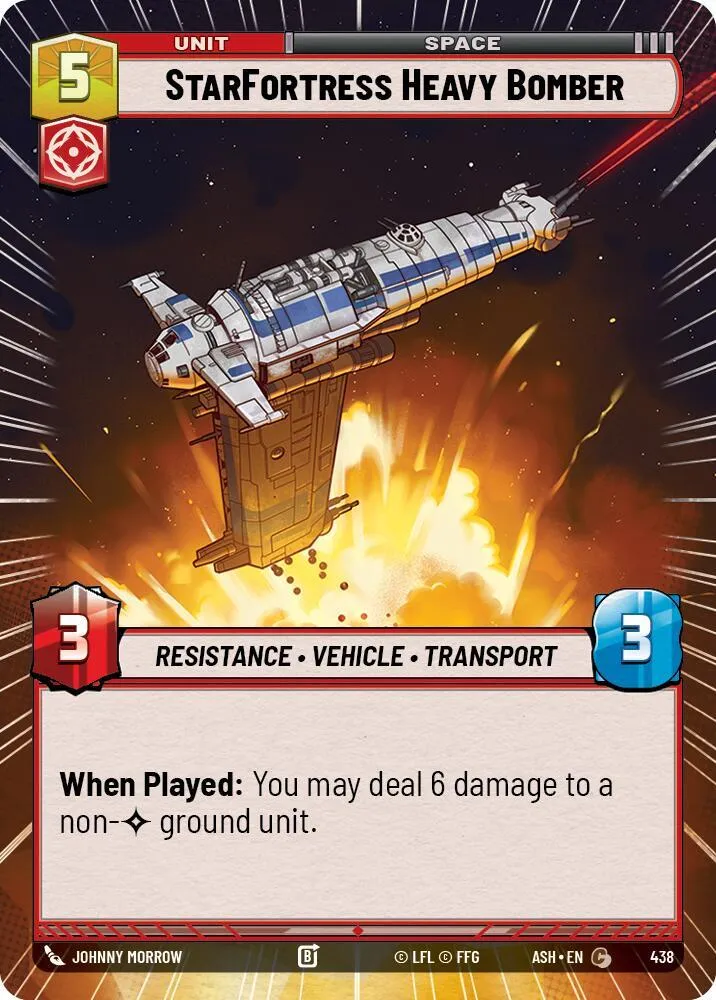 Bombardier Lourd Forteresse Stellaire — Ashes of the Empire — Star Wars: Unlimited