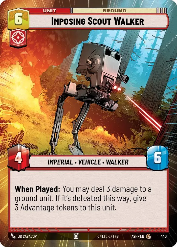 Marcheur de Reconnaissance Imposant — Ashes of the Empire — Star Wars: Unlimited