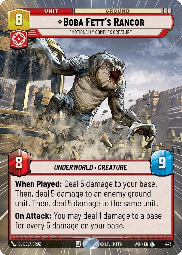 Rancor de Boba Fett - Créature Aux Émotions Complexes from Ashes of the Empire - Star Wars: Unlimited