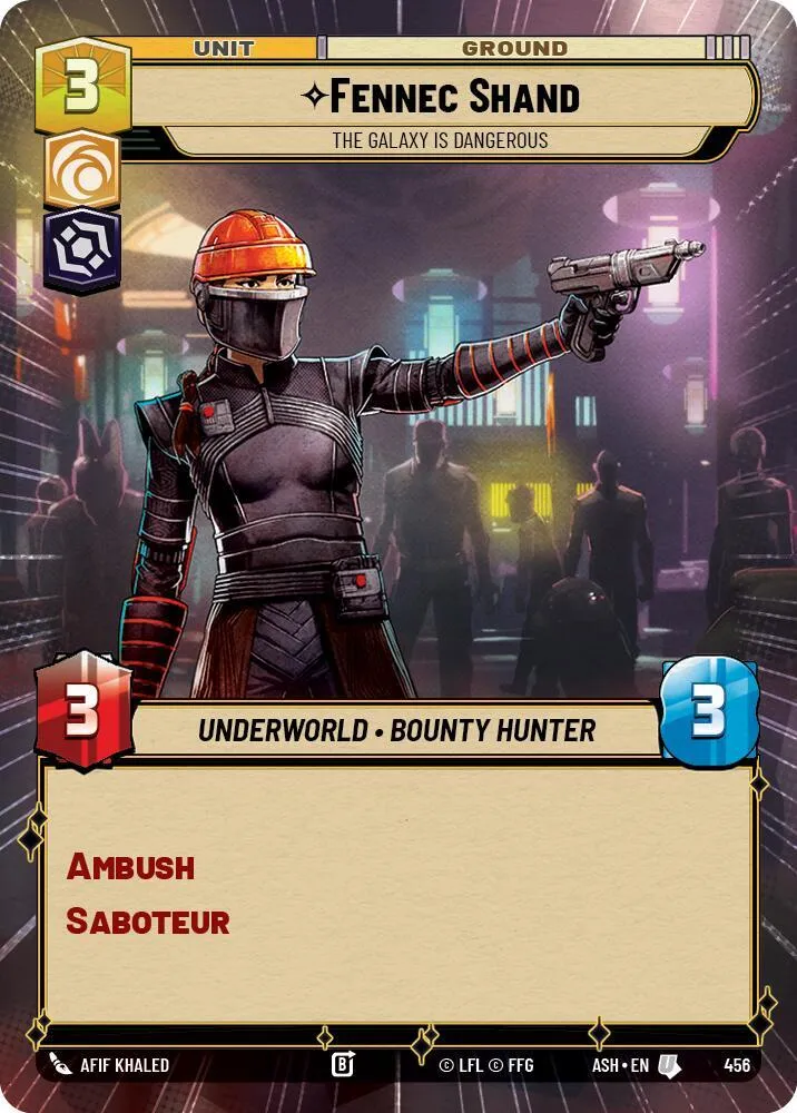 Fennec Shand - La Galaxie Est Dangereuse — Ashes of the Empire — Star Wars: Unlimited
