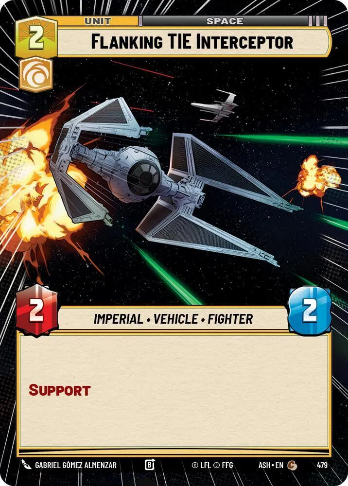 Intercepteur TIE de Flanc — Ashes of the Empire — Star Wars: Unlimited