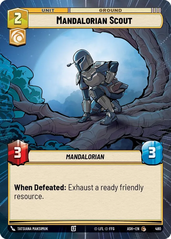 Mandalorian Scout from Ashes of the Empire - Star Wars: Unlimited