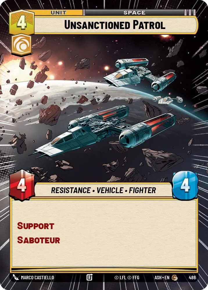 Patrouille Non Autorisée — Ashes of the Empire — Star Wars: Unlimited