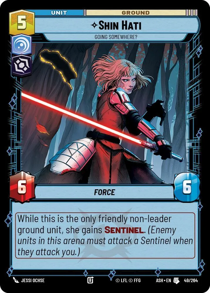 Shin Hati - Going Somewhere? — Ashes of the Empire — Star Wars: Unlimited