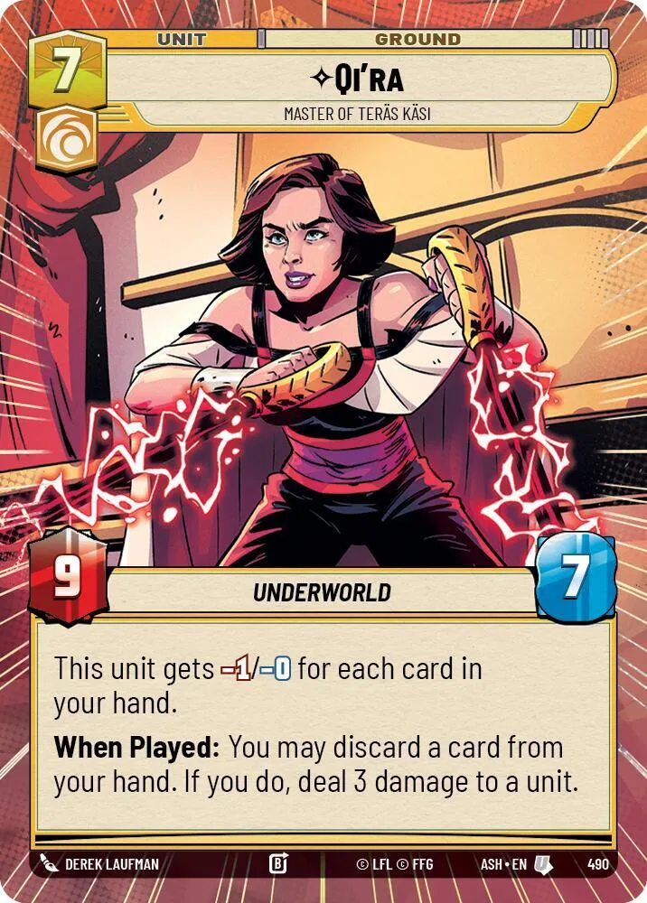 Qi'ra - Maîtresse Du Teräs Käsi — Ashes of the Empire — Star Wars: Unlimited